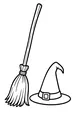 Hat and Broom Before Midnight