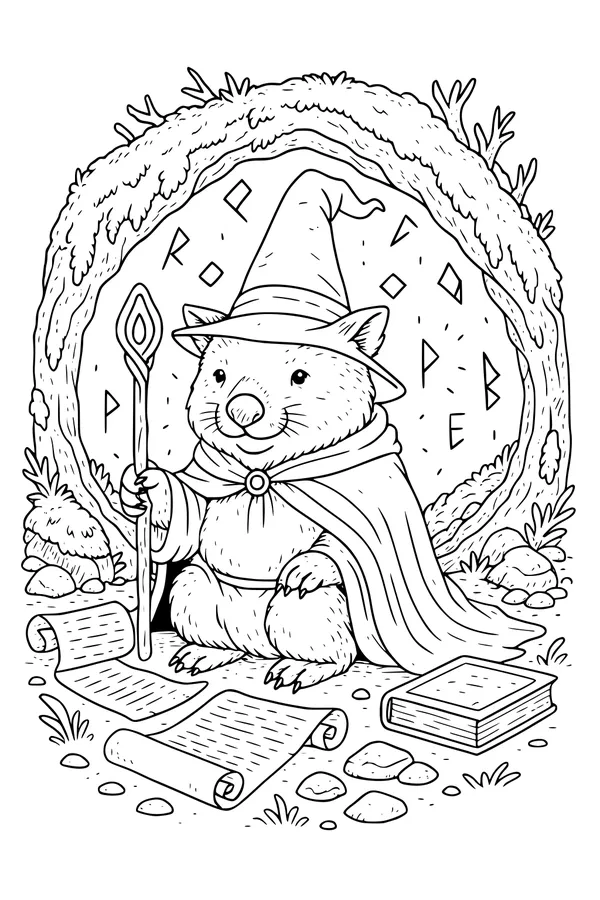 Wizard Wombat of the Hollow Gate
