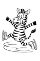 Zany Zebra Slips on Ice