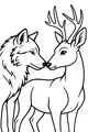 Forest Friends: Wolf and Deer