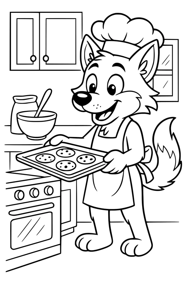 Wolf Baker's Cookie Surprise