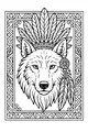 Feather-Crowned Forest Wolf