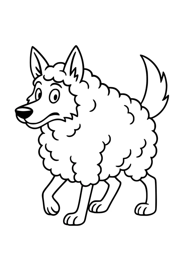 Sneaky Wolf Among the Flock