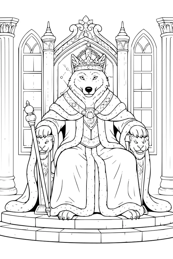 The Wolf King on His Throne