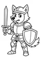 Brave Wolf Knight of the Forest