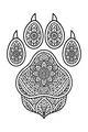 Moonlit Wolf Paw Patterns