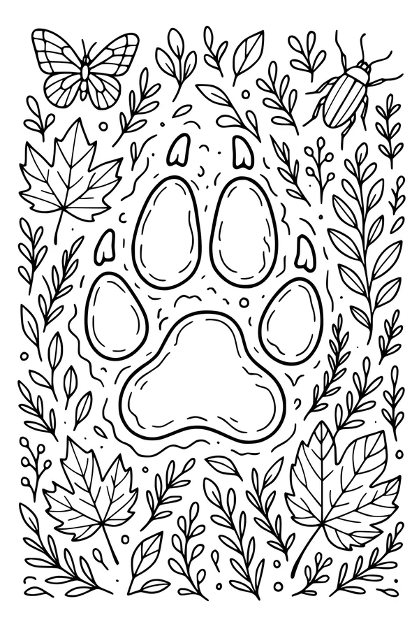 Wolf Trail in the Leaves