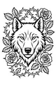 Wolf Among Roses