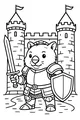 Sir Wombat Guards the Castle Gate