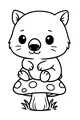 Wombat on the Toadstool Throne