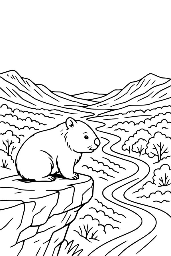 Wombat on the Windy Ridge
