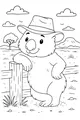 Outback Wombat Tips His Hat
