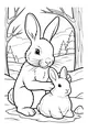 Bunny Hugs in the Winter Woods