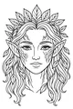 Leaf-Crowned Forest Fairy