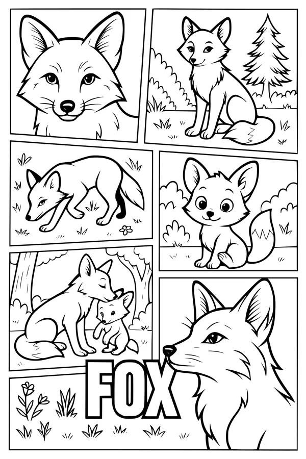 Foxy Friends in the Forest