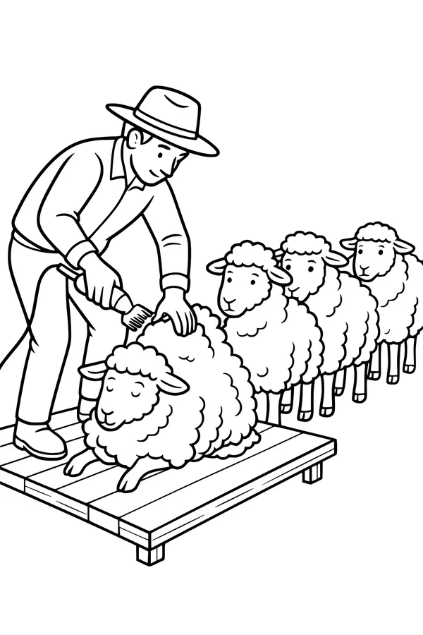 Woolly Line at the Shearing Station