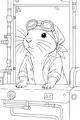 Hamster Engineer on the Train
