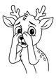 Worried Fawn Peeks Through His Hooves