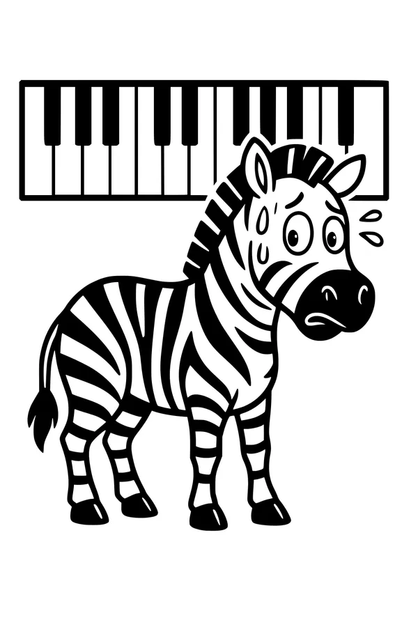 Zigzag Zebra Meets the Piano