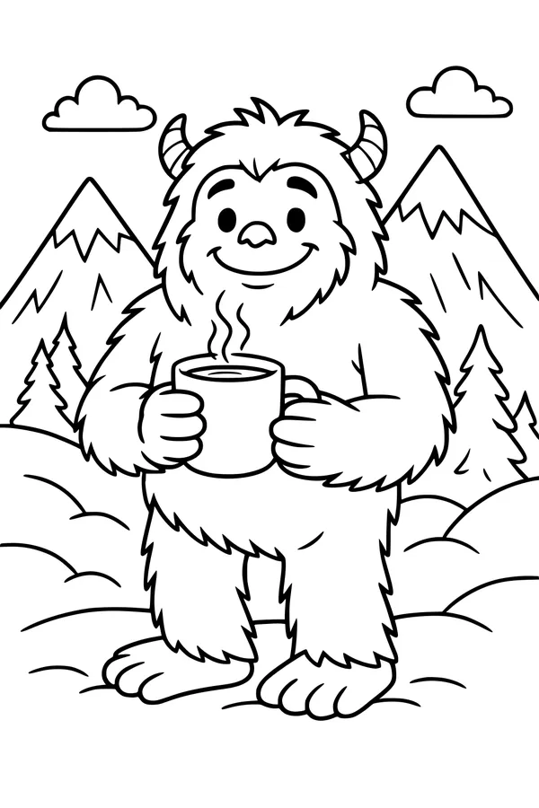 Yeti With a Warm Mug