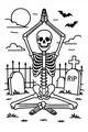 Moonlight Yoga With Mr. Skeleton