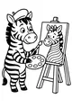 Zebra Painter at Work