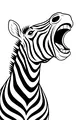 Zara the Zebra's Big Yawn