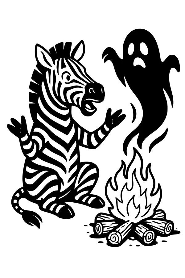 Zany Zebra and Campfire Spook