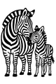 Nose-to-Nose Zebra Snuggles