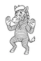 Ziggy the Beret-Wearing Mime Zebra