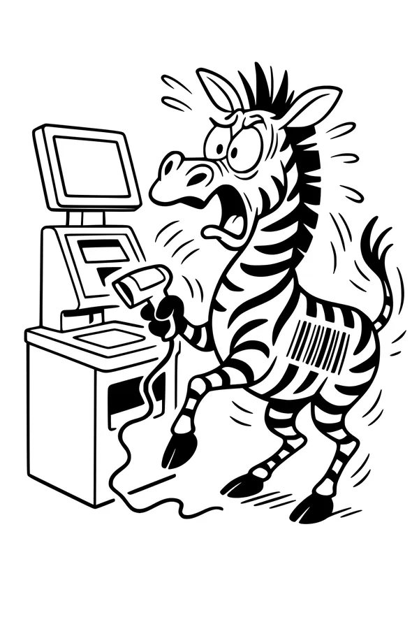 Ziggy the Zebra Beeps the Scanner