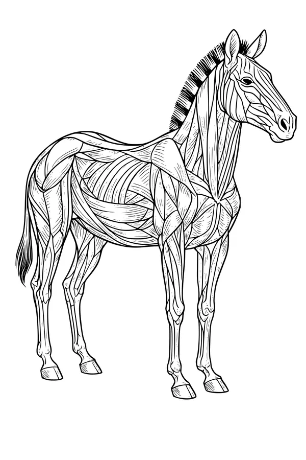 Side-Striped Zebra at Rest