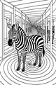 Zebra in the Stripey Hall