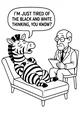 Zebra Breaks the Black-and-White Rules