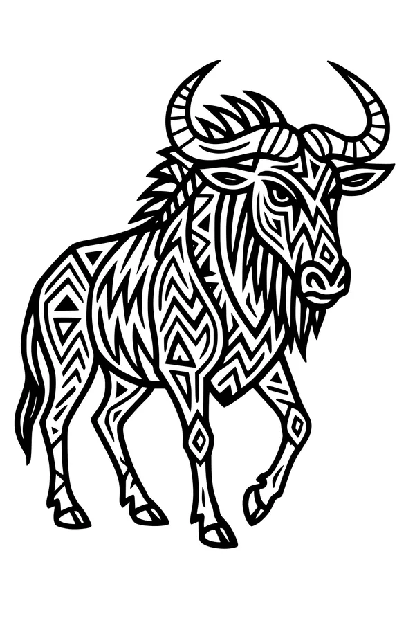 Wildebeest of the Zigzag Plains