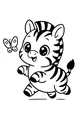 Zippy Zebra Meets a Butterfly