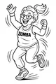 Grandma Jumps for Joy at Zumba